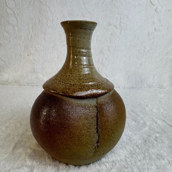 Artisan Studio Ceramic Clay Pottery Bud Vase Signed Jackie Brown 95' - Picture 2 of 7